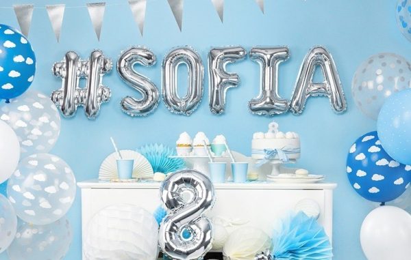 Täht «A», fooliumist, hõbedane