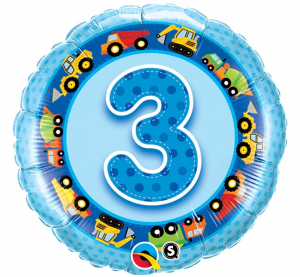 3 years, blue, round