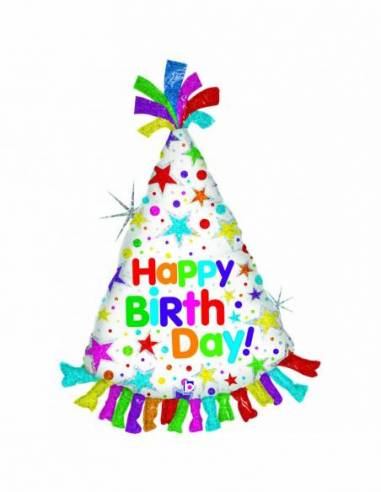 Foil balloon party hat «HAPPY BIRTHDAY!»