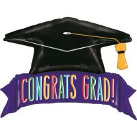 Foil balloon «CONGRATS GRAD!»