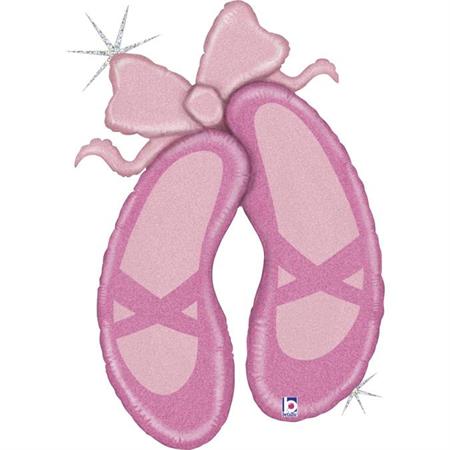 Фольгированный шар «ПУАНТЫ», розовые
