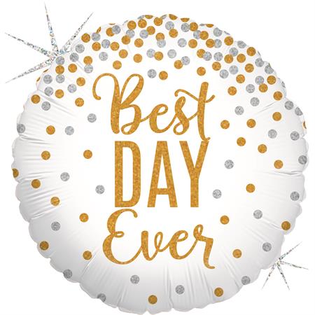 «Best Day Ever», ümmargune, valge