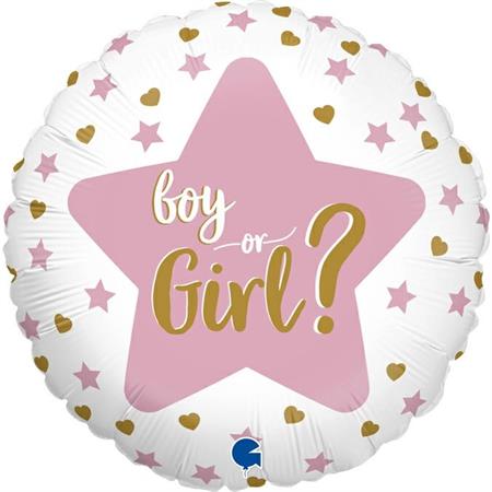 Fooliumist õhupall «Boy or Girl» ümmargune