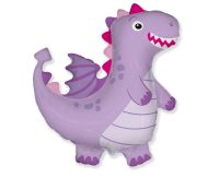 Foil balloon «Dinosaur», purple