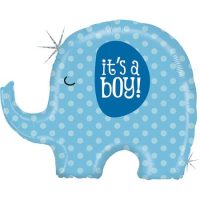 Elephant  «It's a boy», blue