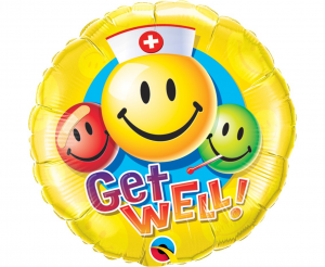 Смайлик  «Get Well!» круглый