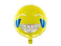 Foil balloon "EMOJI" smiling, round