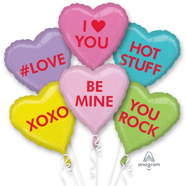 Fooliumist õhupall «LOVE,XOXO,BE MINE» komplekt