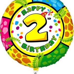 1 Aasta tüdrukule kaisukaruga «Happy Birthday», ümmargune