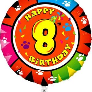 1 Aasta tüdrukule kaisukaruga «Happy Birthday», ümmargune