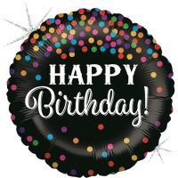 «Happy Birthday» черный