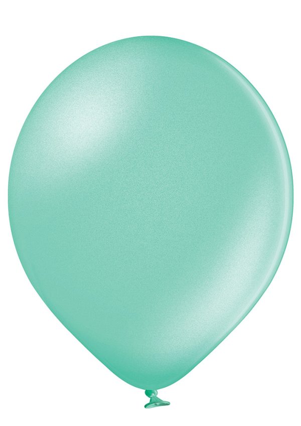 Latex balloon «light green metallic»