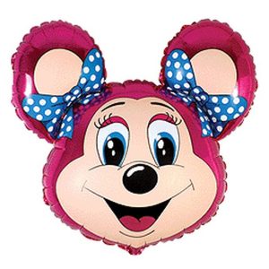 Единорог «Have a magical birthday», круглый, голова