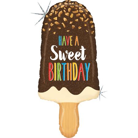 Фольгированный шар мороженое  «HAVE A SWEET BIRTHDAY!»