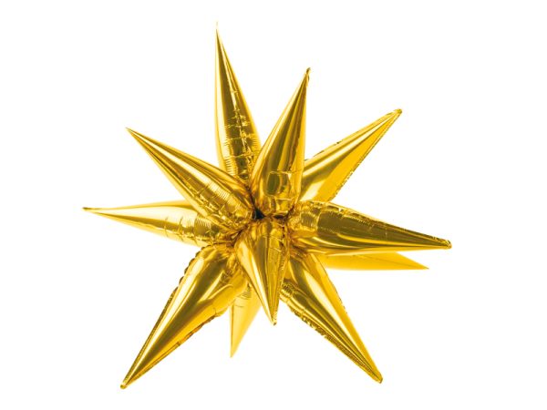 Foil balloon «STAR» 3D, gold