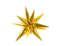 Foil balloon «STAR» 3D, gold