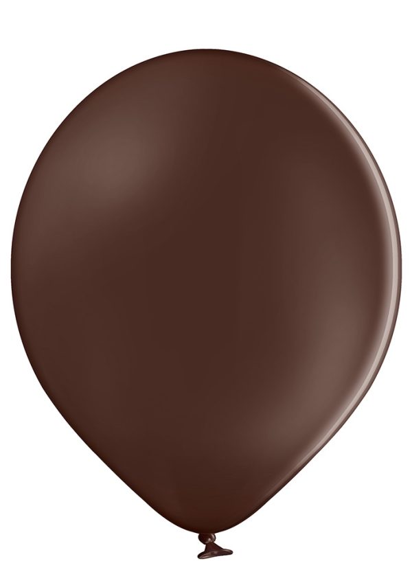 Kakaopruun-matt Latex balloon «pastel cocoa brown»