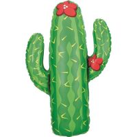Foil balloon «CACTUS», green