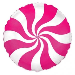 Foil balloon «Balloon» marble - pink, white, golden