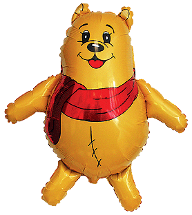 Foil balloon «Winnie the Pooh», yellow