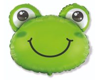 Foil balloon «Frog», head, green