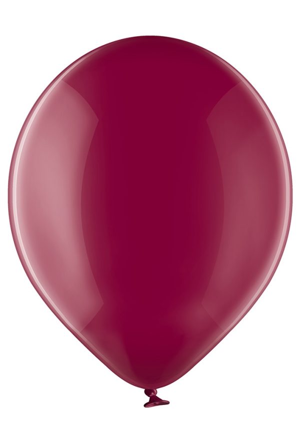 Kristalne-veinipunane-024 Latex balloon «crystal burgundy»