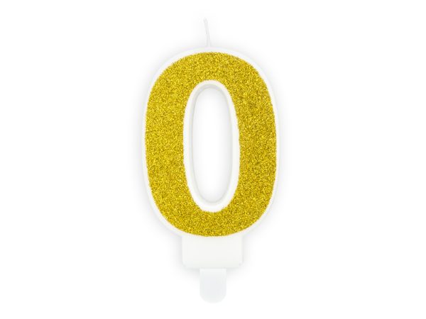 Candle number «0», gold