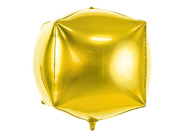 Foil balloon "CUBE" golden