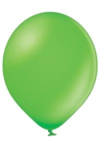 Latex balloon «lime green metallic»
