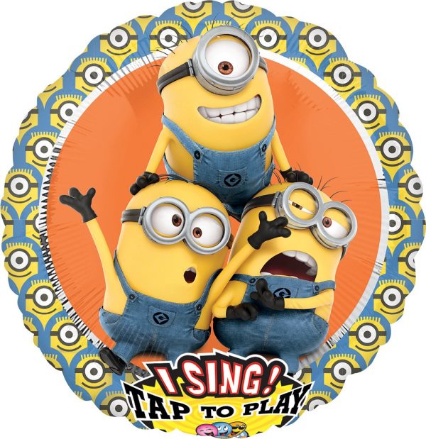 Фольгированный шар «Minions» с музыкой