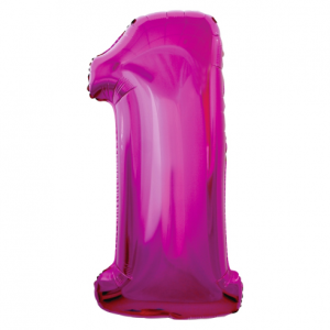 Фольгированный шар "ЦИФРА 1 ЖИРАФ"