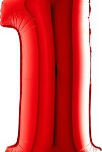 Фольгированный шар "ЦИФРА 1" золотой