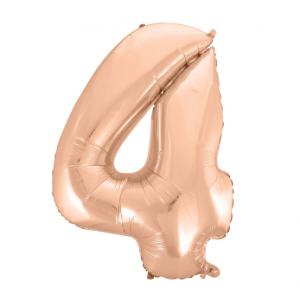 Фольгированный шар "ЦИФРА 0" золотой