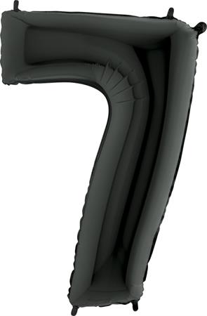 Foil balloon "NUMBER 7" black
