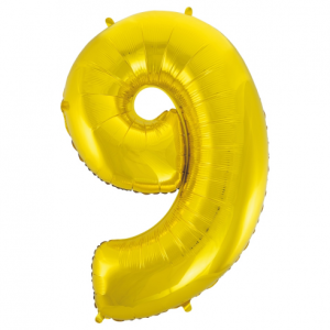 Fooliumist õhupall "NUMBER 8" kuldne roosa särav