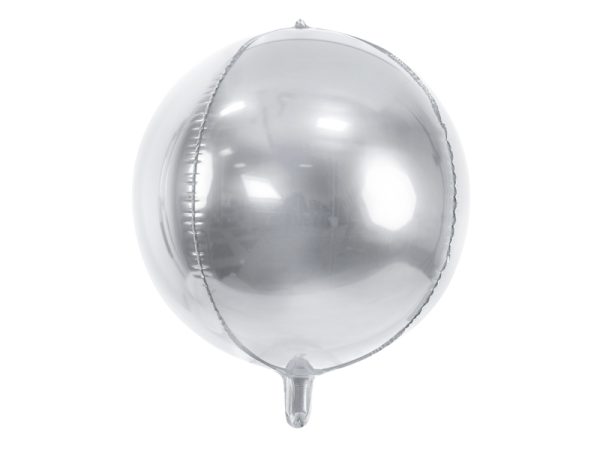 Pall-hobe-FB13M-018 Foil balloon "BALL" silver