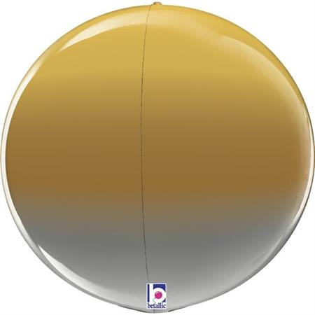 Pall-kuldne-hobedane-GR-25002-P Foil balloon "BALL", gold-silver