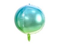 Foil balloon "BALL" green-blue