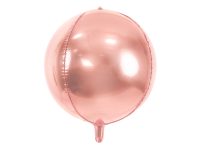 Foil balloon "BALL" pink-gold