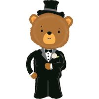Foil balloon «FIANCE BEAR»