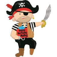 Foil balloon pirate «HAPPY BIRTHDAY MATEY»