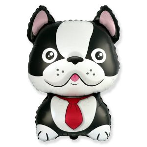 Foil balloon «Cat», black