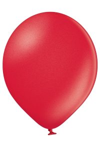 Latex balloon «cherry red metallic»