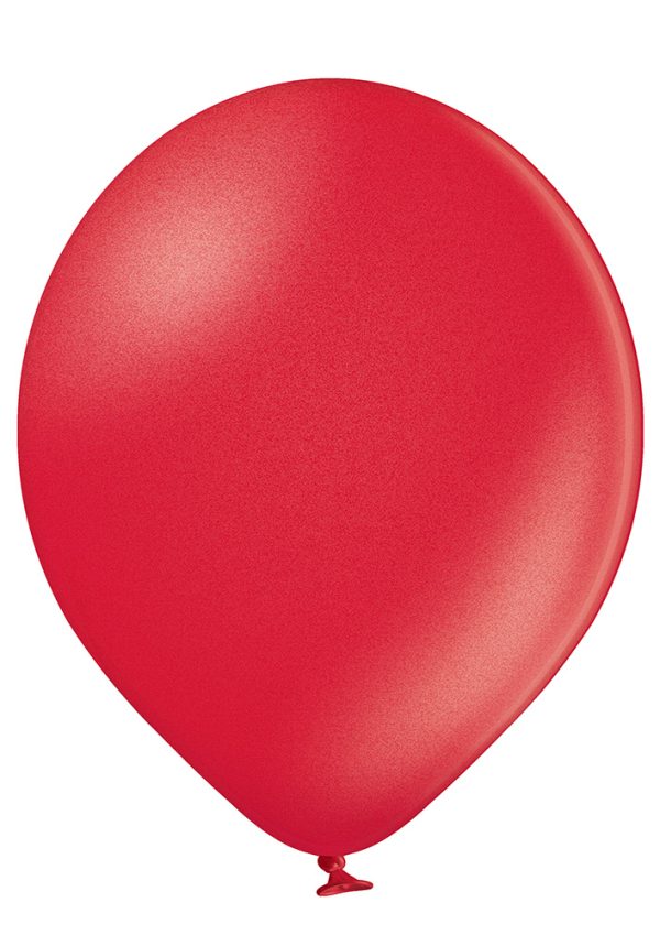 Punane-metallik-080 Latex balloon «cherry red metallic»