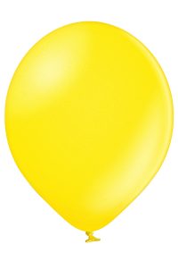 Latex balloon «citrus yellow metallic»