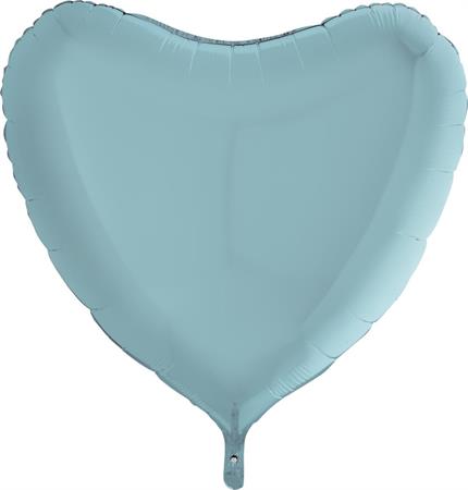 Suda-pastelne-sinine-metallik-GR-36021PB-P Heart, pastel blue metallic, 91cm