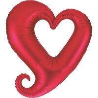 Foil balloon "HEART", red
