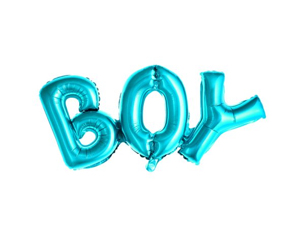 Foil balloon letters «BOY», blue