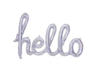 Foil letter balloon "HELLO" silver