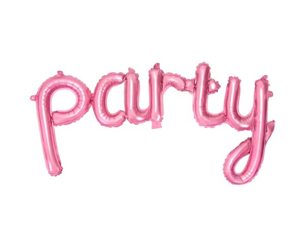 Foil letter balloon "PARTY" pink